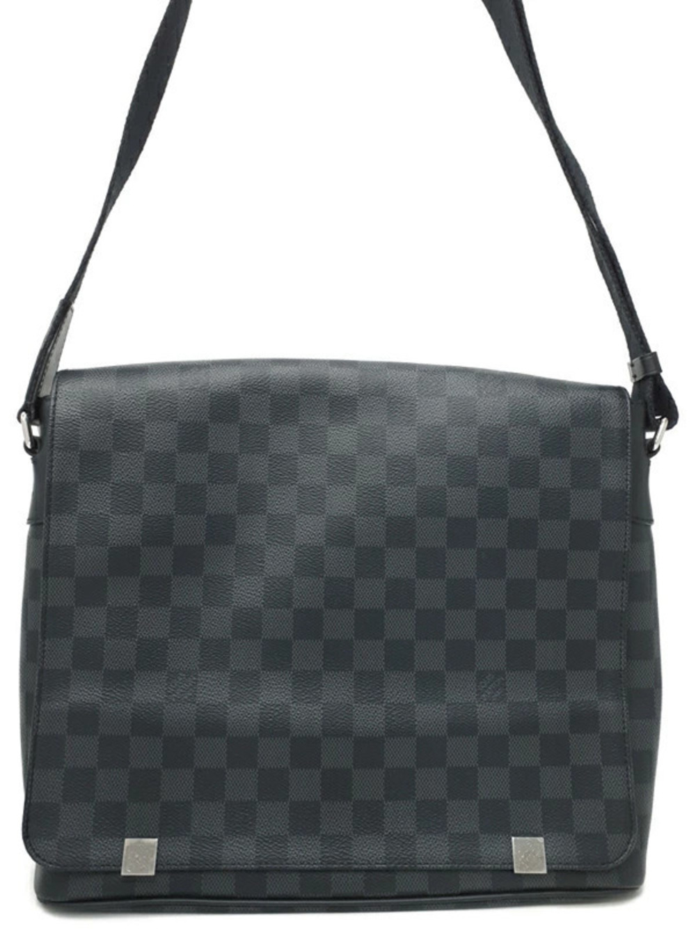 Louis Vuitton Damier Graphite Black District NM Shoulder Bag